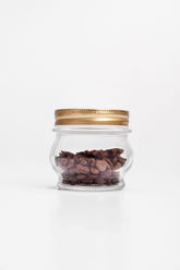 Glass canister with lid